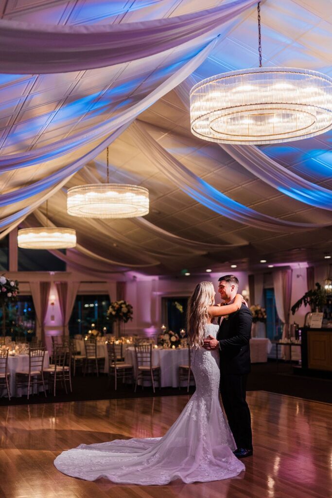 Newlyweds dance at Flowerfield reception on Long Island